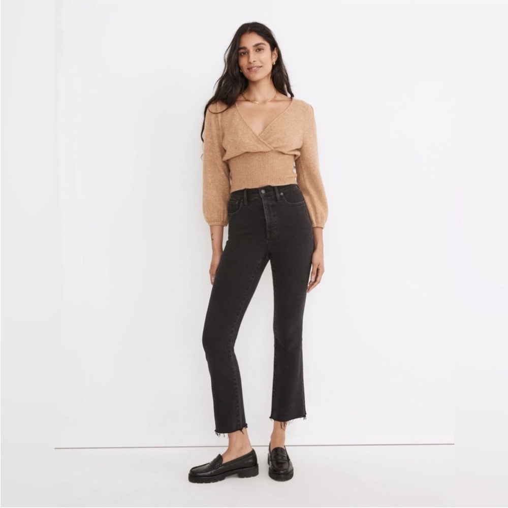 Madewell Cali Demi-Boot Jeans in Bayland Wash: Raw-Hem Edition